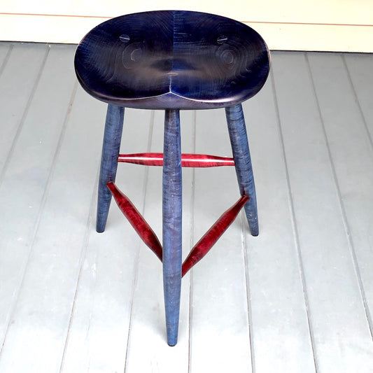 Tripod stool, 22" high for drawing, painting or if you spend long hours at the drafting table, practice your guitar or any other instrument