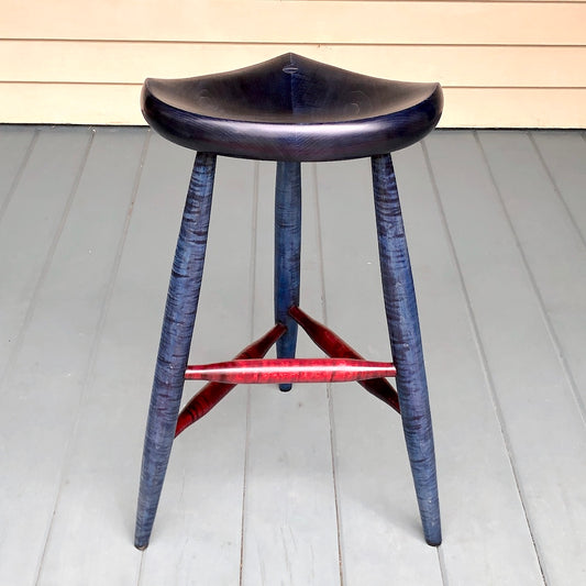 Tripod stool, 22" high for drawing, painting or if you spend long hours at the drafting table, practice your guitar or any other instrument