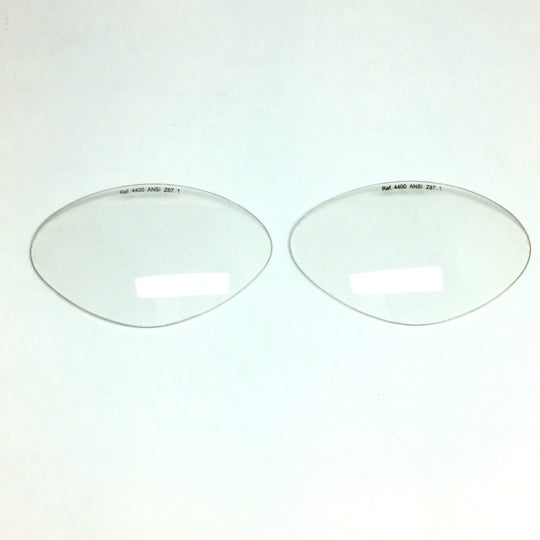 Lenses: Polycarbonate safety lenses, ANSI Z87.1 marked on clear, yellow, iridium lenses.