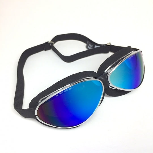 Final Sale * Aviator Goggles - Ref. 4601 Moss/Chrome