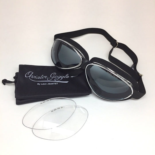 Final Sale * Aviator Goggles - Ref. 4601 Moss/Chrome
