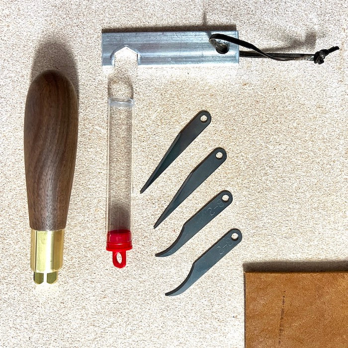 Craft Knife, Utility Knife with Black Walnut Handle