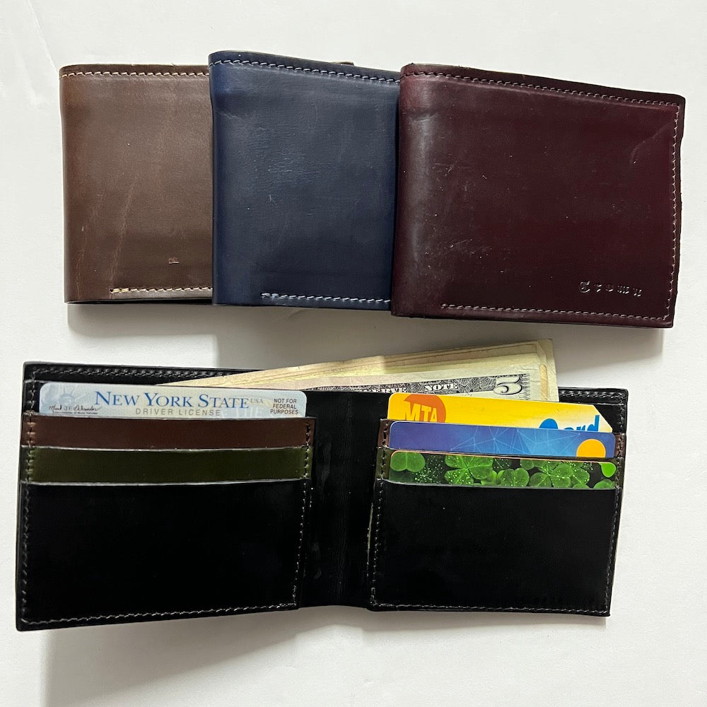 Wallet, Billfold, Bifold by Crown Northampton with "Crown" Logo
