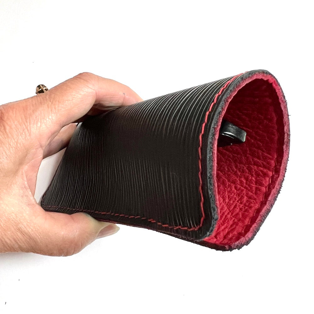 Eyewear Case, EPI Leather Sleeve for Medium Reading / Rx Glasses