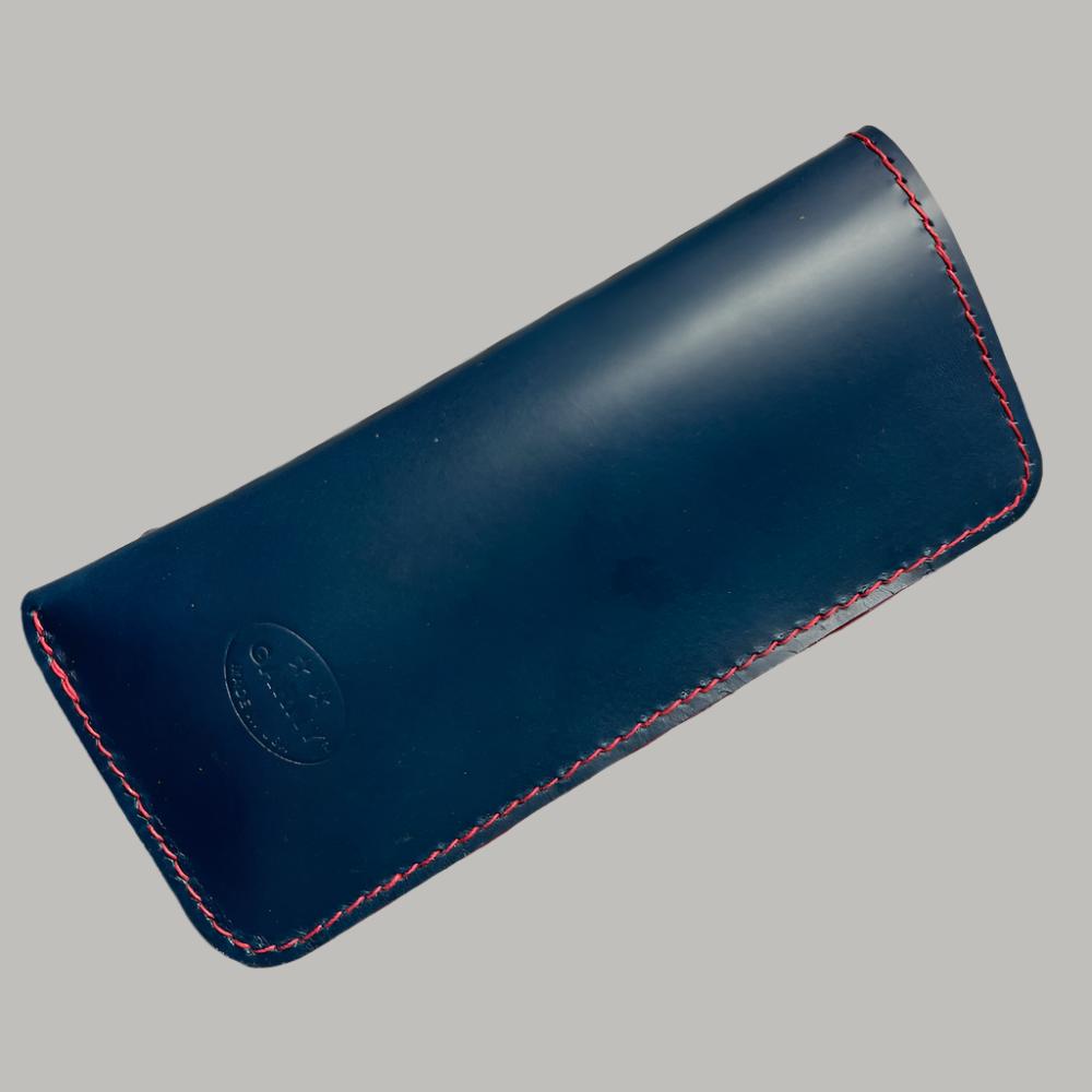 Eyewear Case, Leather Sleeve for Medium Rx Glasses