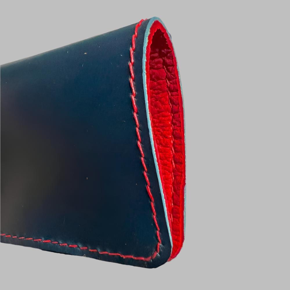 Eyewear Case, Leather Sleeve for Medium Rx Glasses