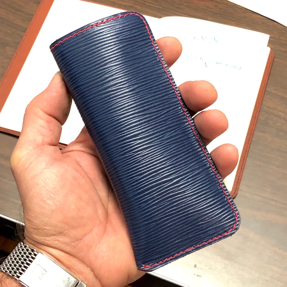 Eyewear Case, EPI Leather Sleeve for Medium Reading / Rx Glasses