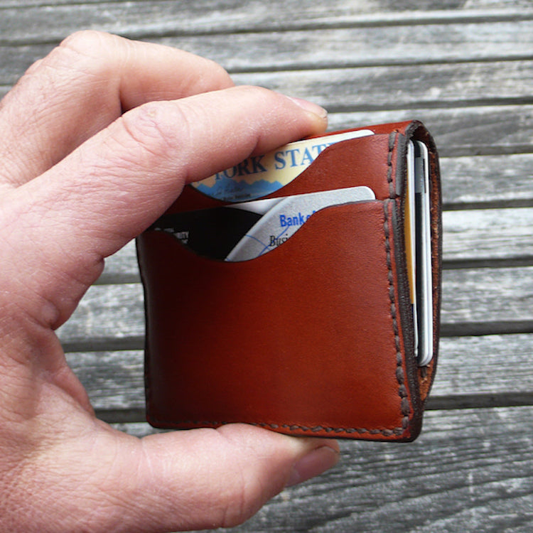 Everyday Carry, Minimalist Leather Wallet, Credit Card Wallet, GARNY,