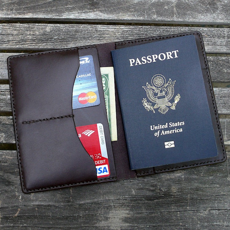 Passport Case and Wallet, Cowhide Leather Case by GARNY