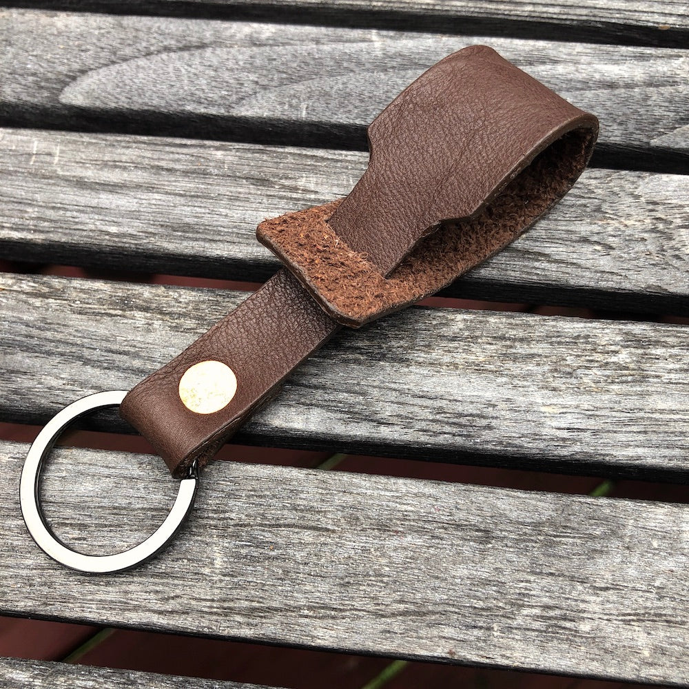 Leather key rings, key fobs, key holders, keychains.