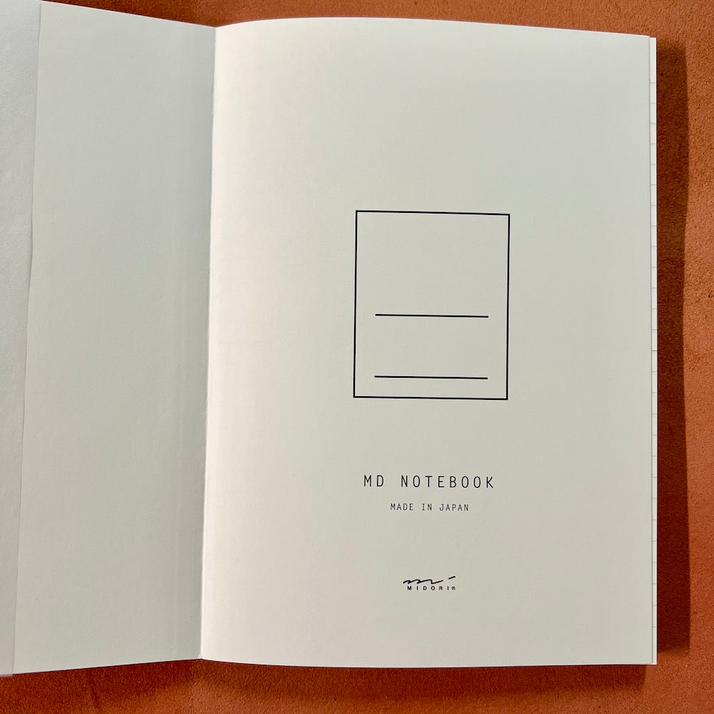Midori Notebook. Japanese, high quality fountain pen friendly notebook, journal, diary.