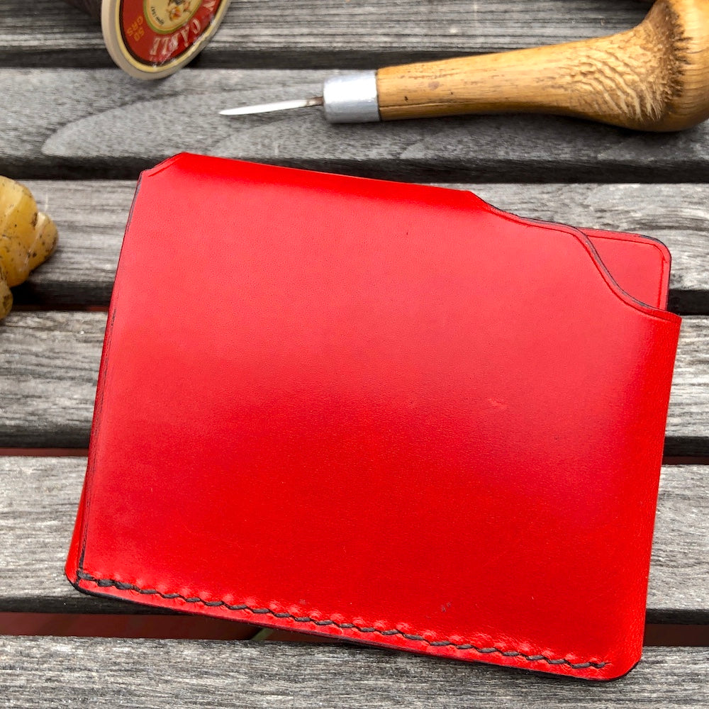 Minimalist Leather Wallet with snap closure, EDC Wallet, GARNY No. 11