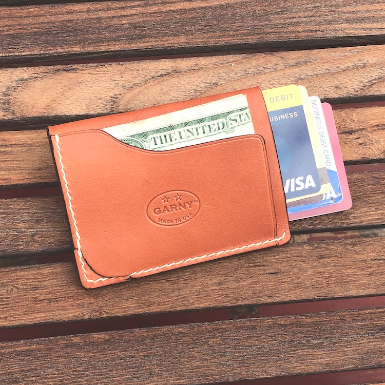 Everyday Carry, Minimalist Leather Wallet, Credit Card Wallet, GARNY,