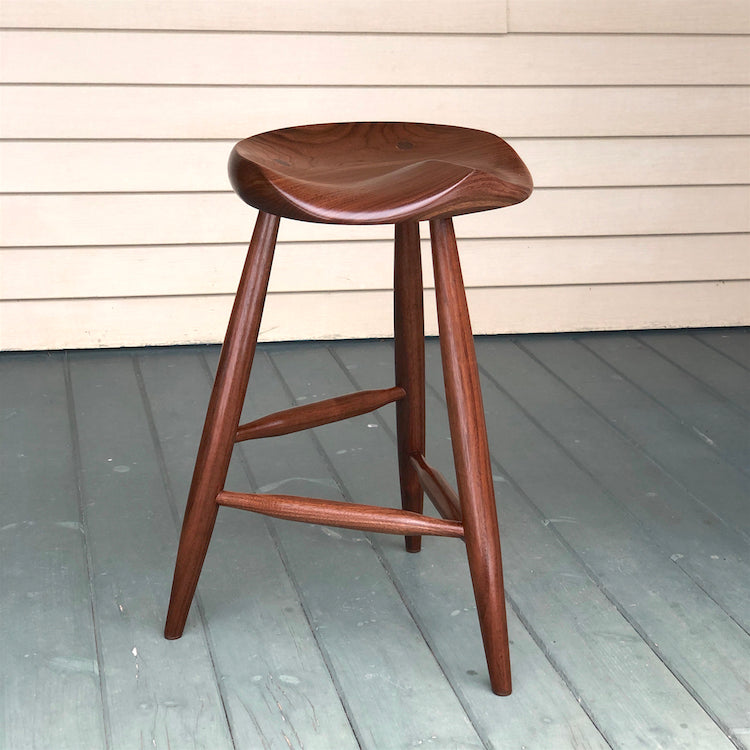 22" tall tripod stool for drawing, painting, drafting, guitar stool.