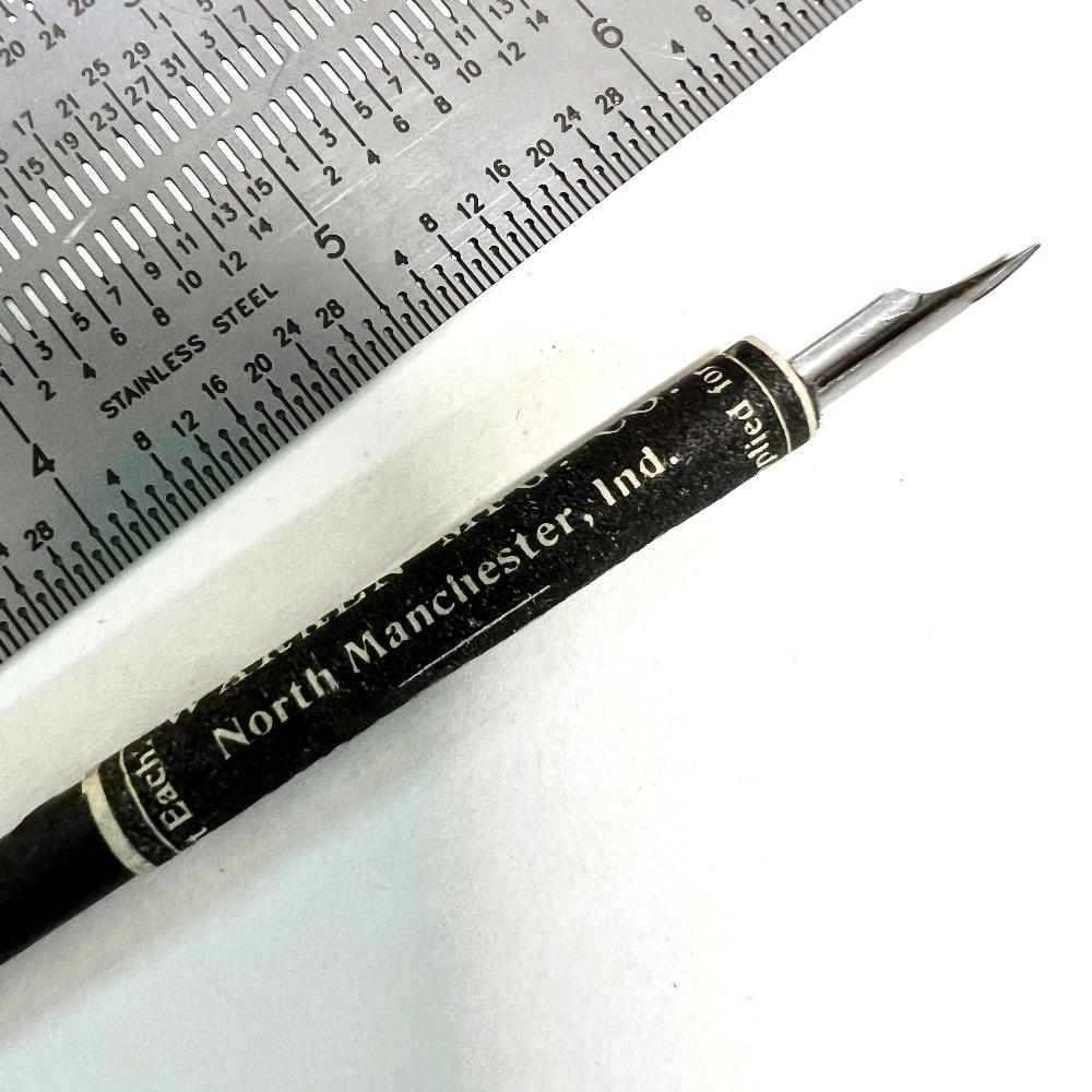 Antique 1890s - Ink Dip Pen
"Combination" = Flex nib
Paper Wrapped non-detachable nib.
Calligraphy pen.