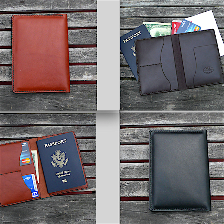 Passport Case and Wallet, Cowhide Leather Case by GARNY