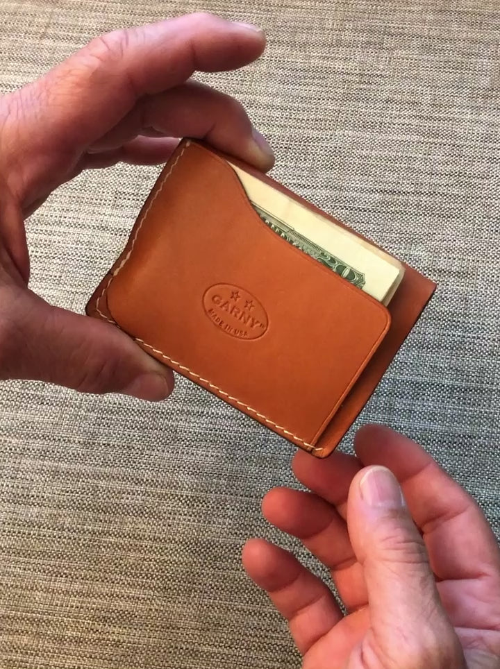 Minimalist leather wallet.