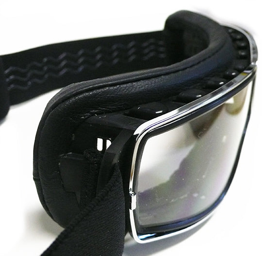 Final Sale * Aviator Goggles - Over Rx, Ref. 4182 T2 Black Chrome Goggles
