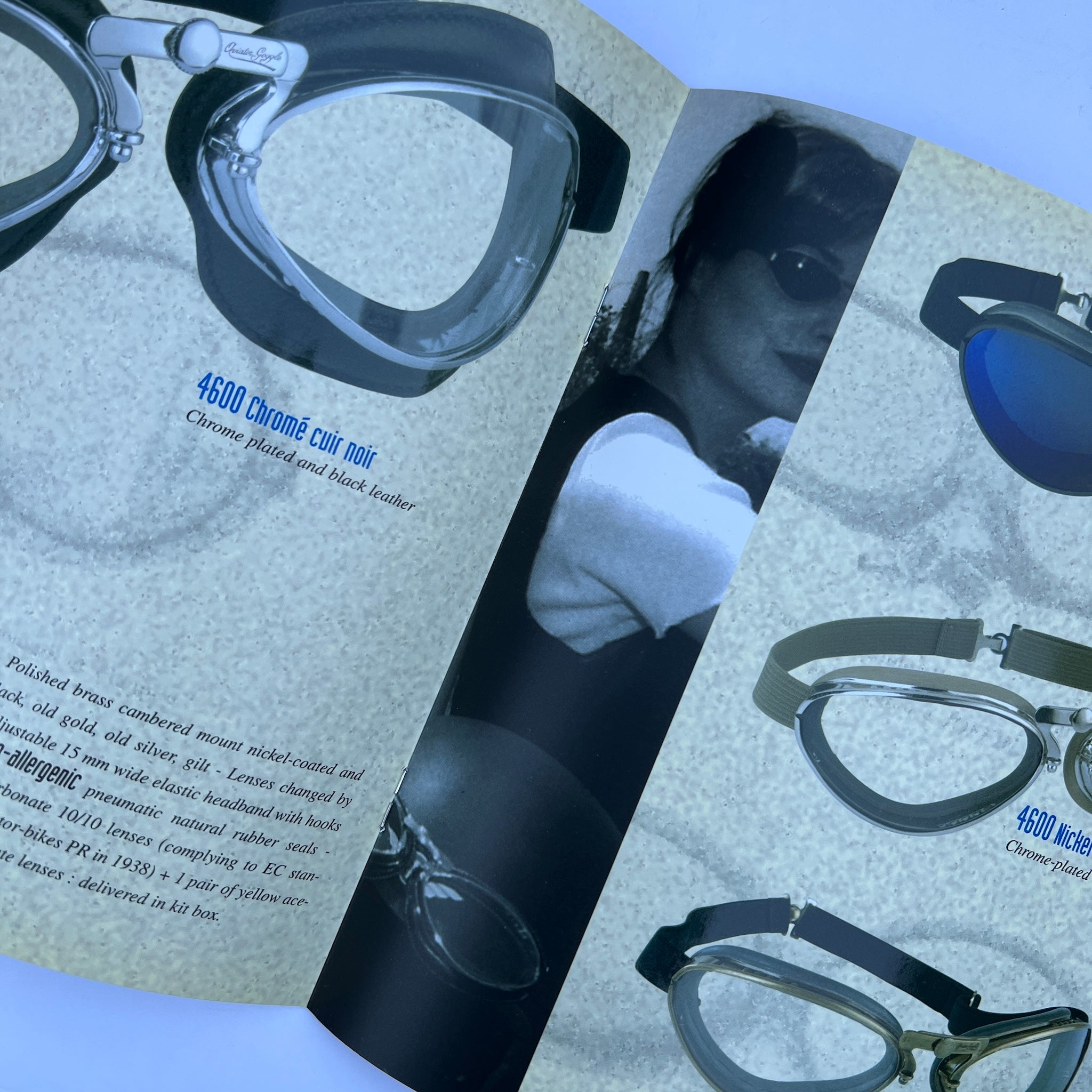Aviator Goggle by L. Jeantet フランス製 Vintage Catalog - Aviator Goggle by Leon Jeantet – GARNY & Co.