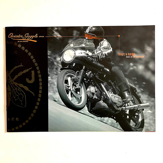 Front page of the Aviator Goggle by Leon Jeantet catalog, brochure. Aviator Goggles, Classic Goggles
