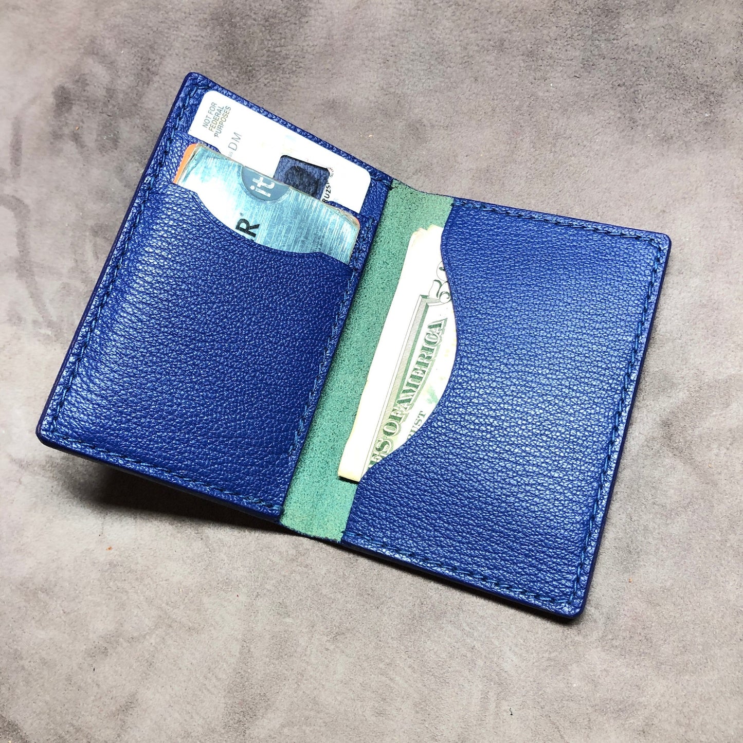 Minimalist EPI Leather Wallet - EDC, GARNY No.5