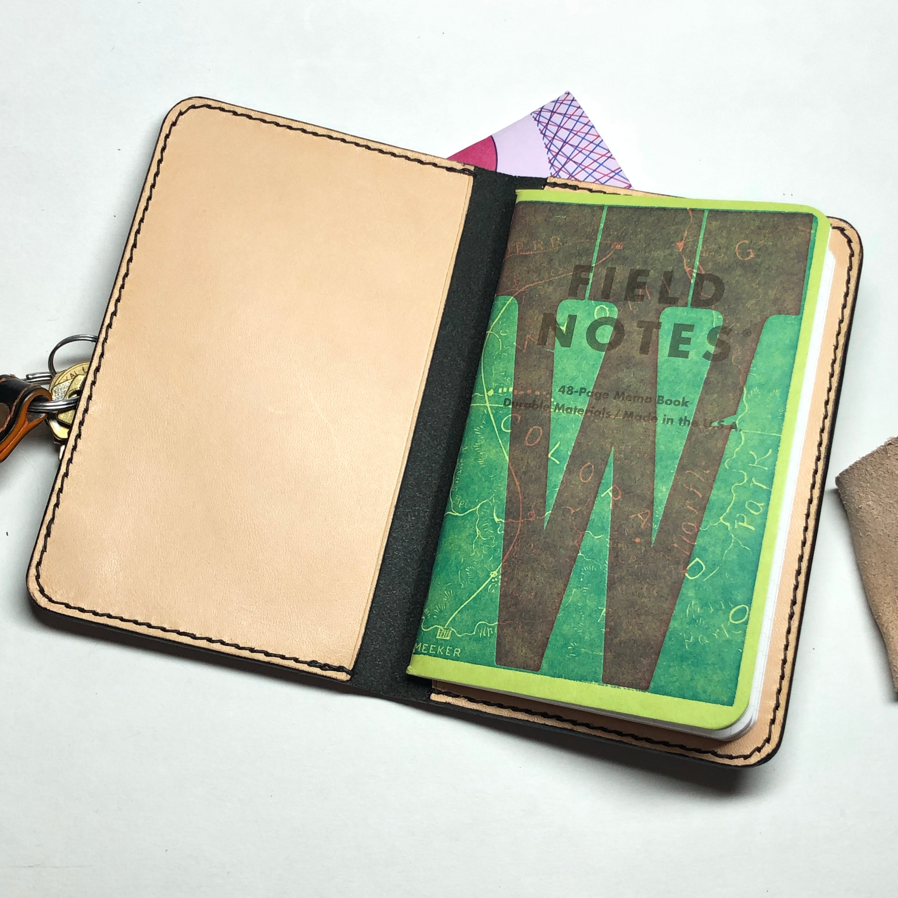 Leather Field Notes Cover, Leather case, journal or planner cover