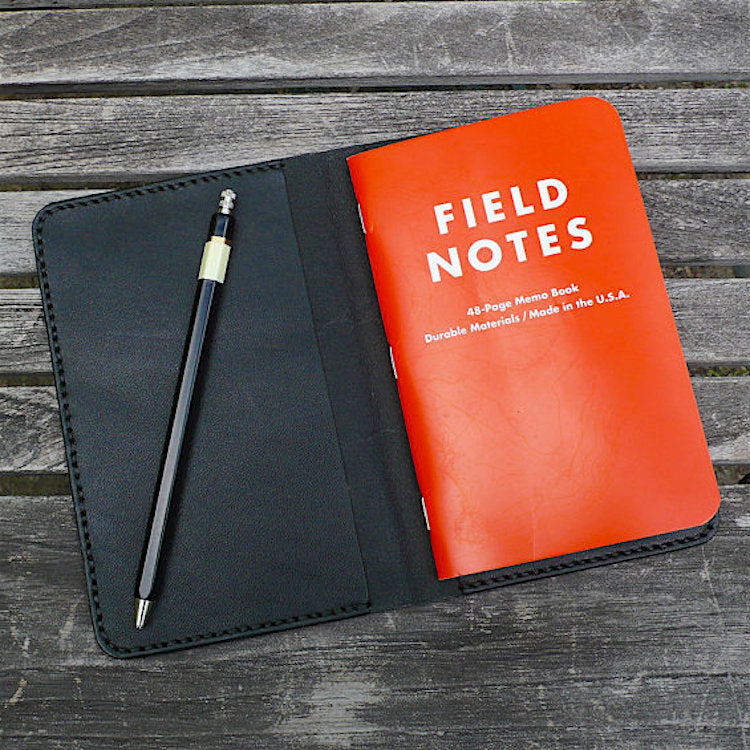 Leather Field Notes Cover, Leather case, journal or planner cover 