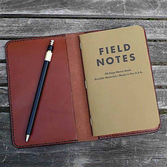 Leather Field Notes Cover, Leather case, journal or planner cover 