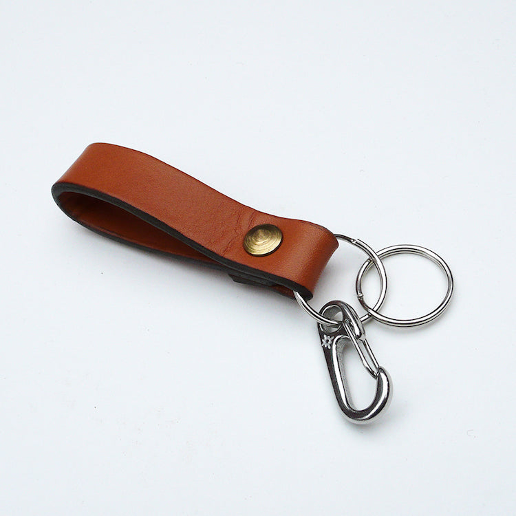 Leather Keyring with stainless steel ring, key fob, keyfob, key holder