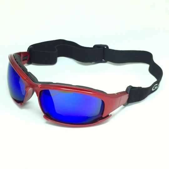 Wear it as sunglasses or goggles with 3 sets of changeable lenses. 