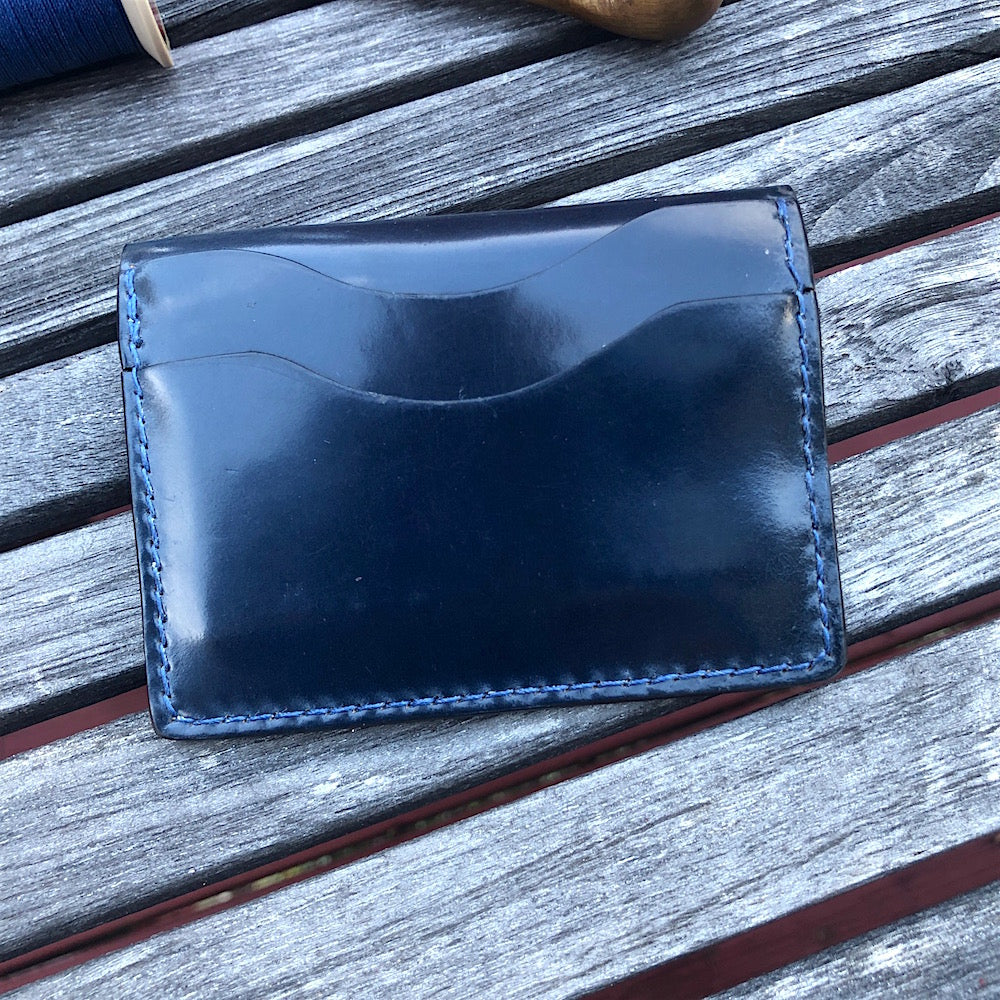Grain Wallet in Shell Cordovan Minimalist Luxury Wallet Card Holder –  Movenera