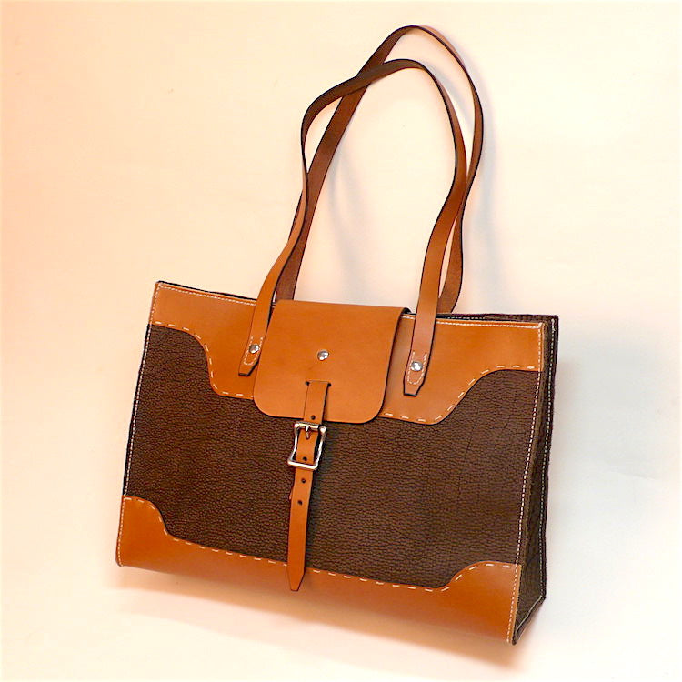 Leather tote clearance sale