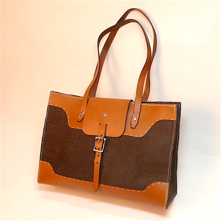 Leather Tote Bag by GARNY