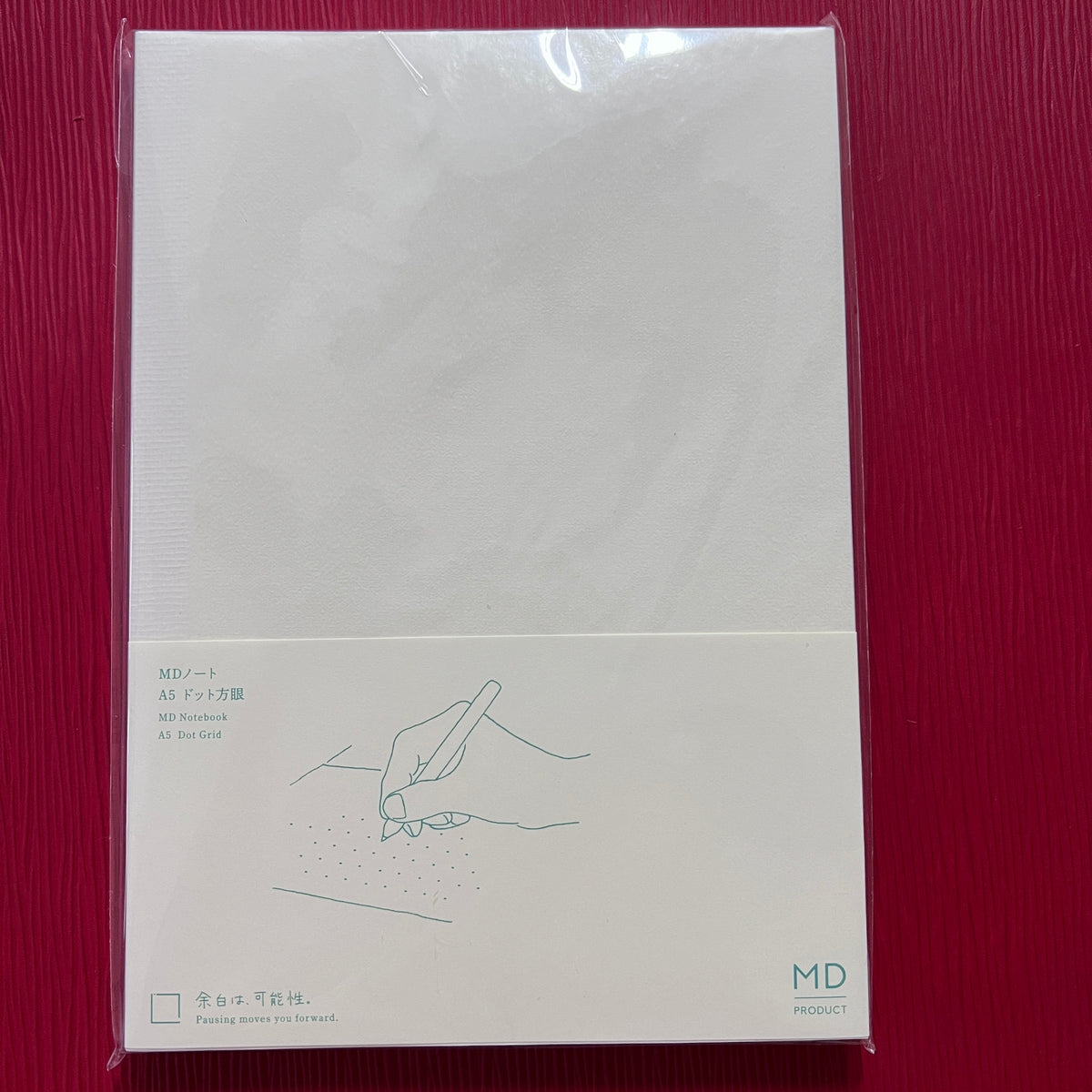 Midori MD Notebook A5 – Soft Cover, 176 –  Dotted Grid (Dot-Grid) Cream/Ivory