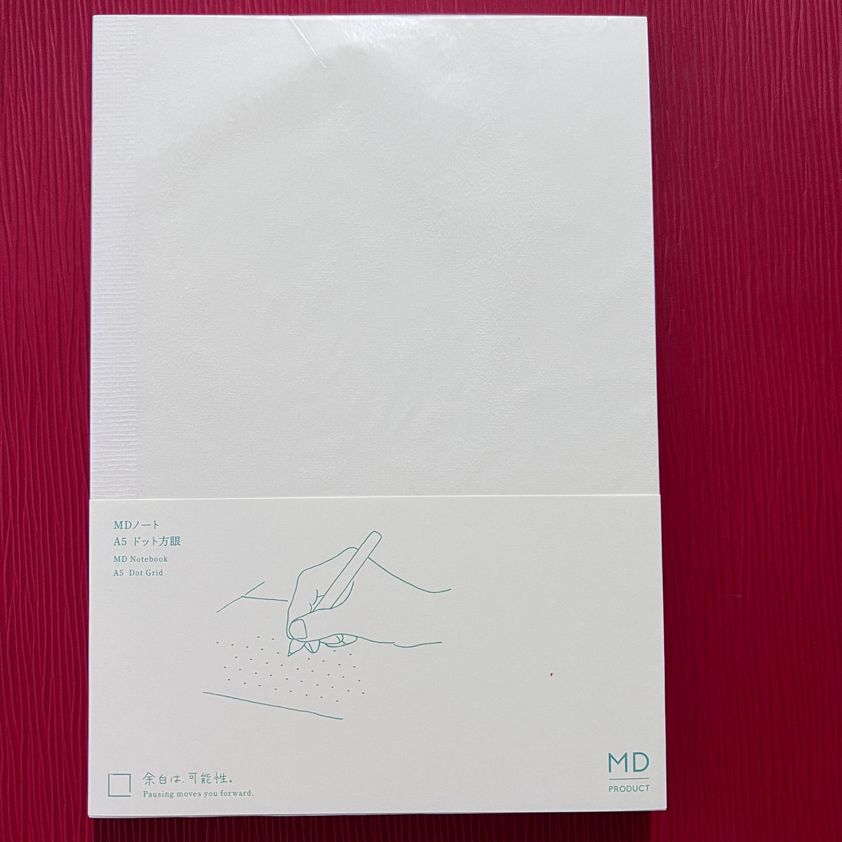 Midori MD Notebook A5 – Soft Cover, 176 –  Dotted Grid (Dot-Grid) Cream/Ivory