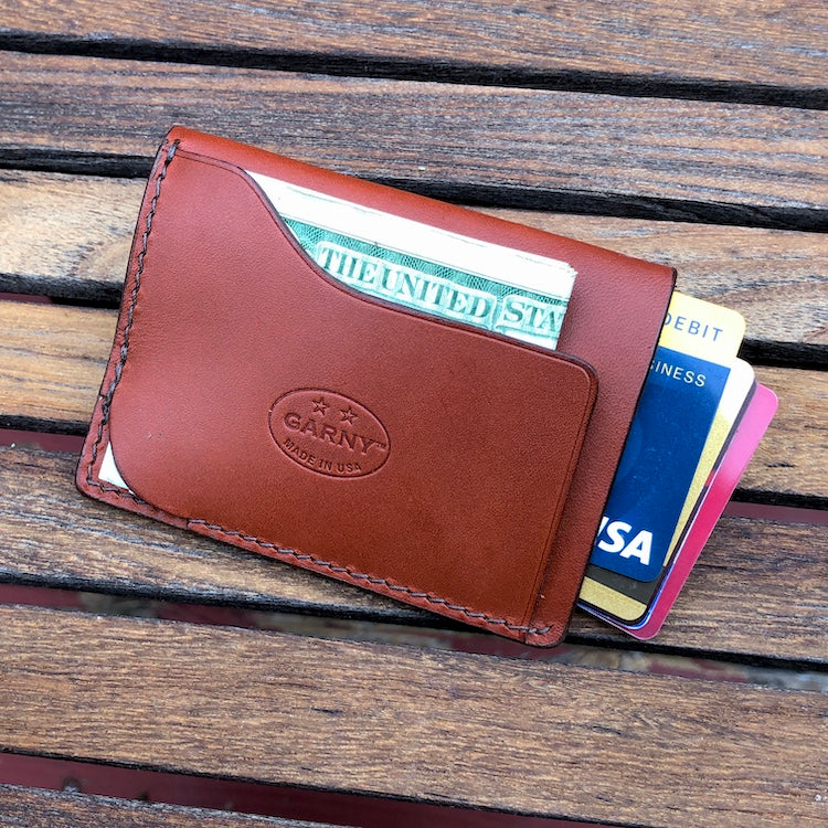 Everyday Carry, Minimalist Leather Wallet, Credit Card Wallet, GARNY, 