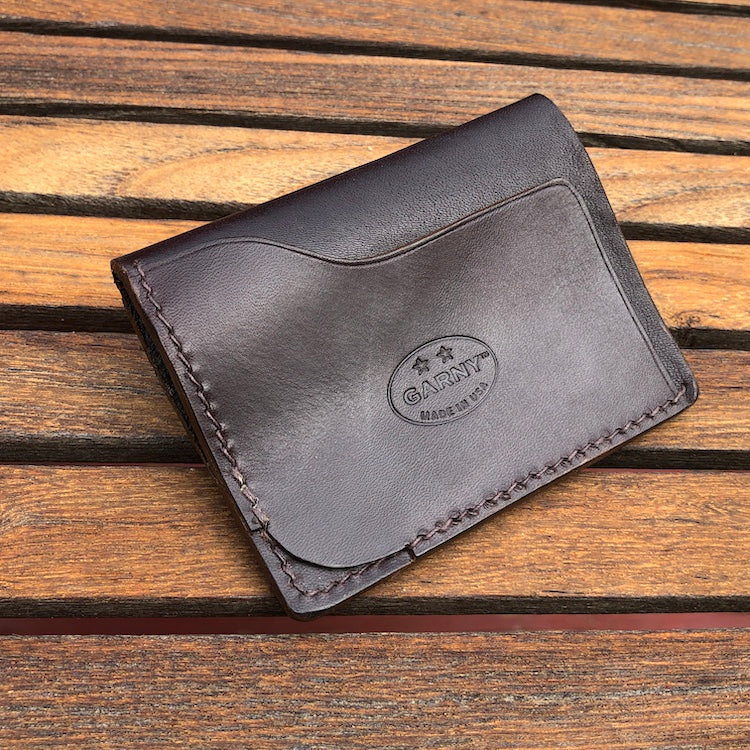 Everyday Carry, Minimalist Leather Wallet, Credit Card Wallet, GARNY, 