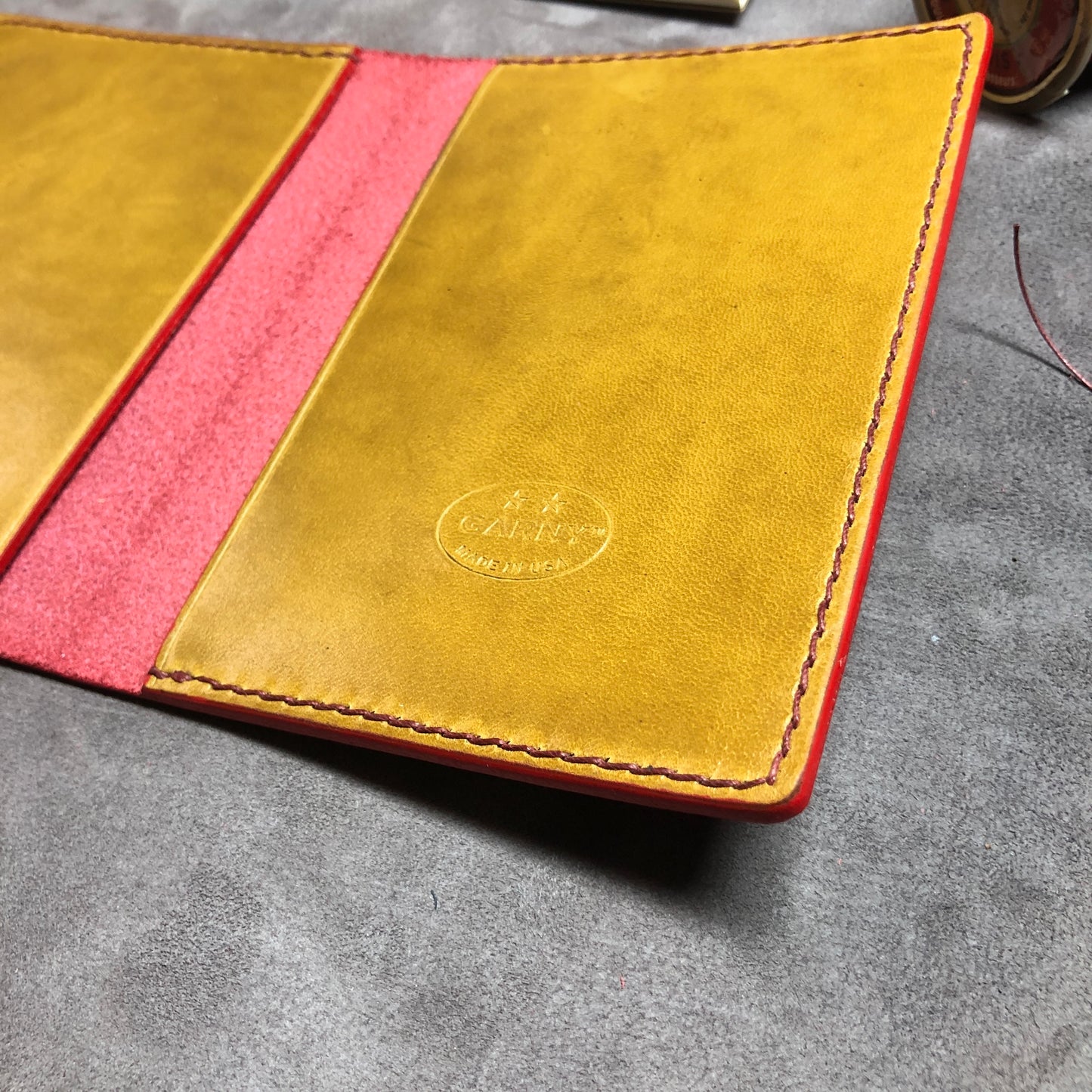 Passport size Traveler's Notebook EPI Leather Cover - Refillable Journal