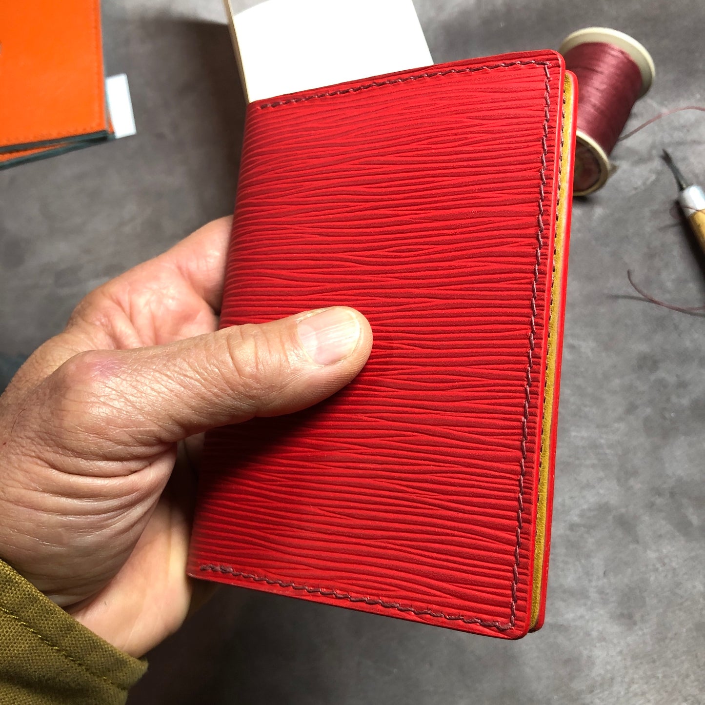 Passport size Traveler's Notebook EPI Leather Cover - Refillable Journal