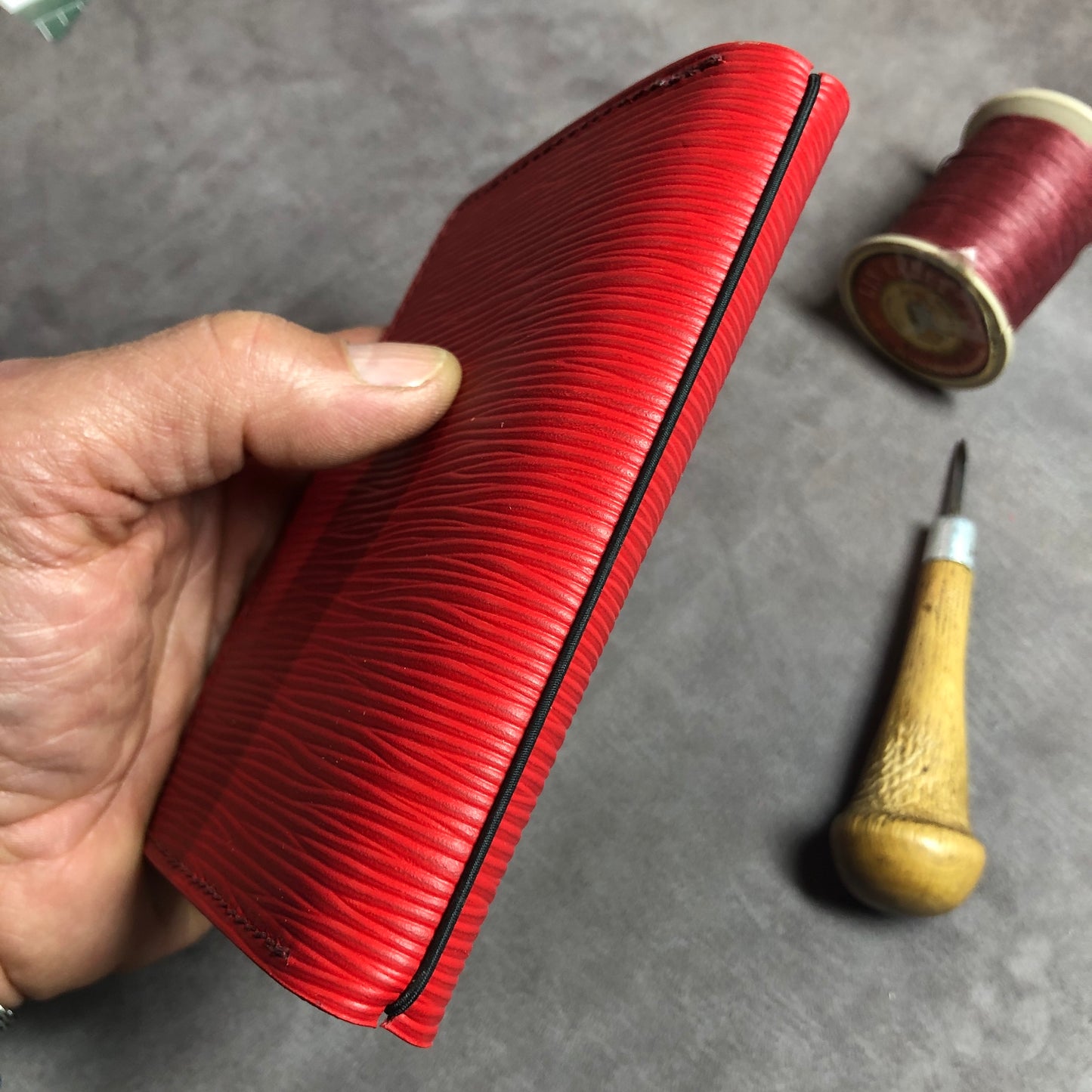 Passport size Traveler's Notebook EPI Leather Cover - Refillable Journal