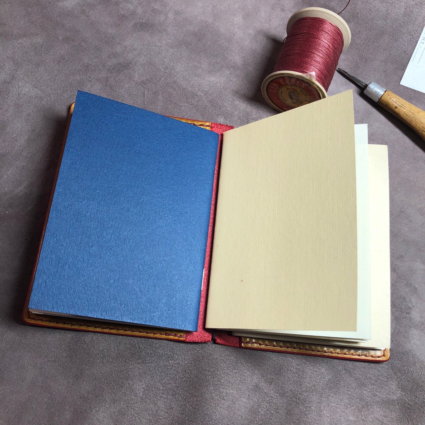 Passport size Traveler's Notebook EPI Leather Cover - Refillable Journal