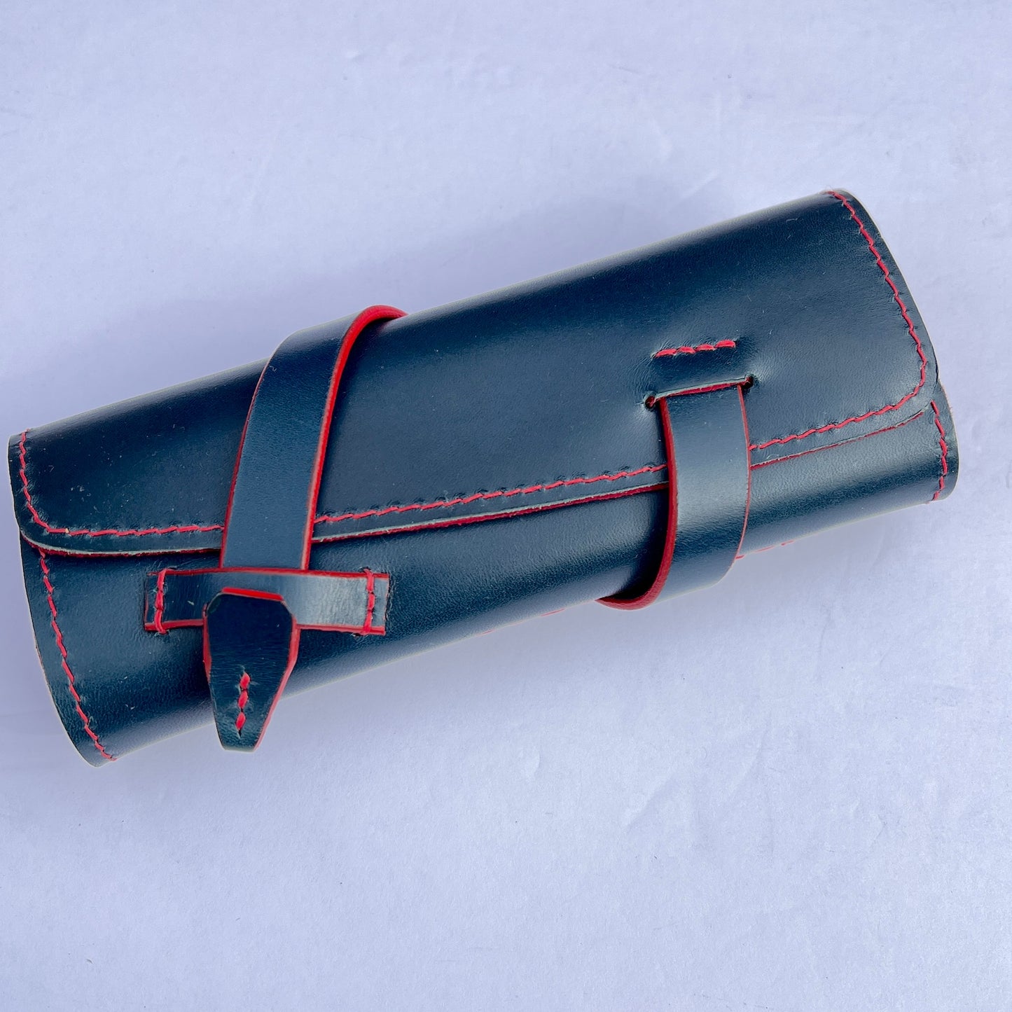 Cowhide Pen Roll, Pen Wrap - for 4 pens