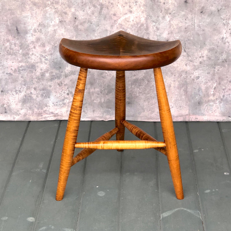 18" high tripod stools for office, kitchen, computer desk, musicians